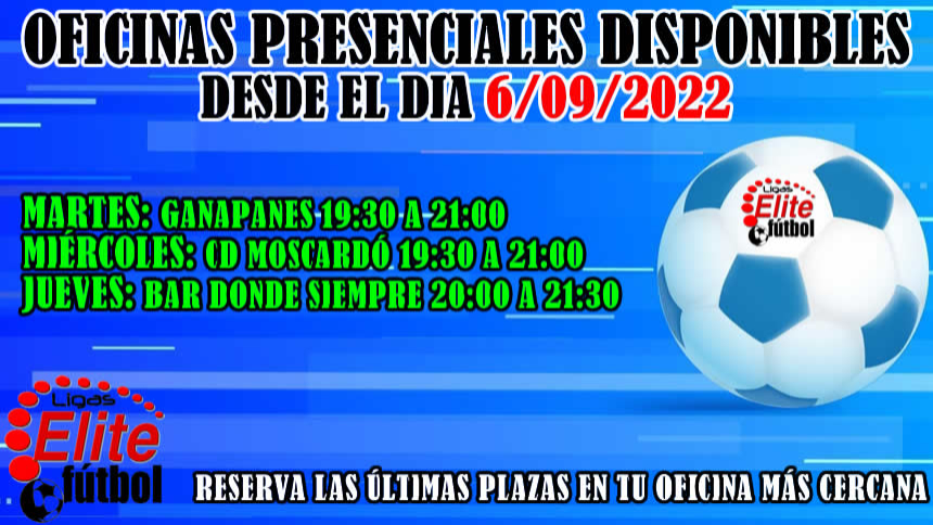 OFICINAS PRESENCIALES DISPONIBLES